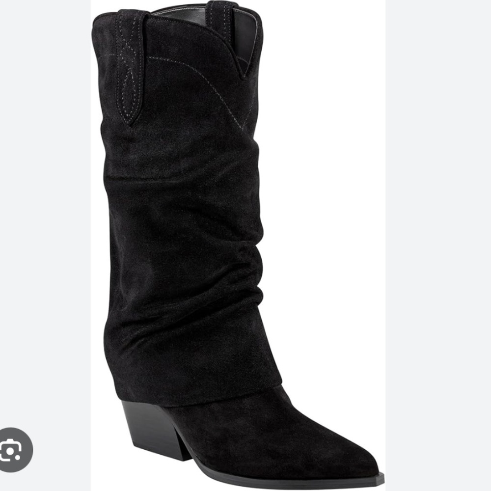 Marc Fisher LTD Black Calysta Western Boot